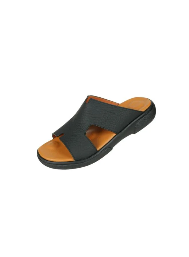 008-3786 Barjeel Uno Mens Arabic Sandals BU005 Black